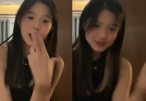 钟丽缇13岁女儿冲镜头飞吻(五官很精致脸颊的肉肉幼态感十足清纯又美好)