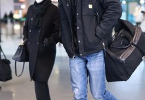 王子文带男友走机场踩内增高显得娇小气场却犀利霸气