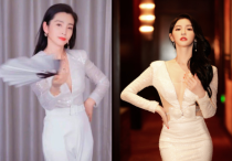 杨颖后背全露（又见红毯张雨绮膀大腰圆蔡卓宜前后失守）