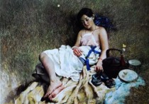 他为18岁的周迅画人体画（作品估值千万专家为艺术献身真美）
