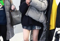 孔雪儿大冬天穿短裙走机场（天使脸蛋魔鬼身材小腿部位疤痕明显）